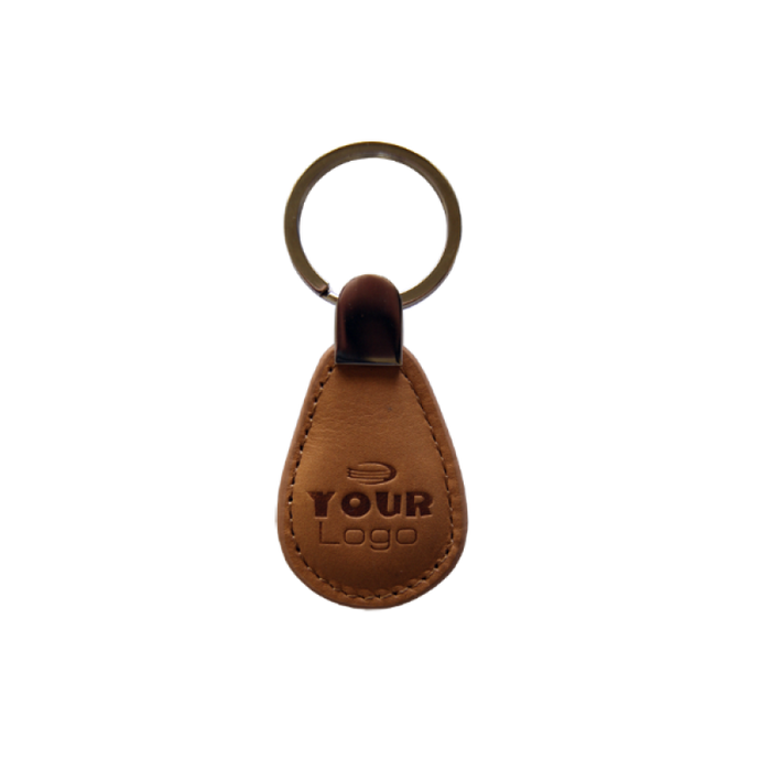 RFID Leder Schlüsselanhänger / Keyfob  mit Wunschchip